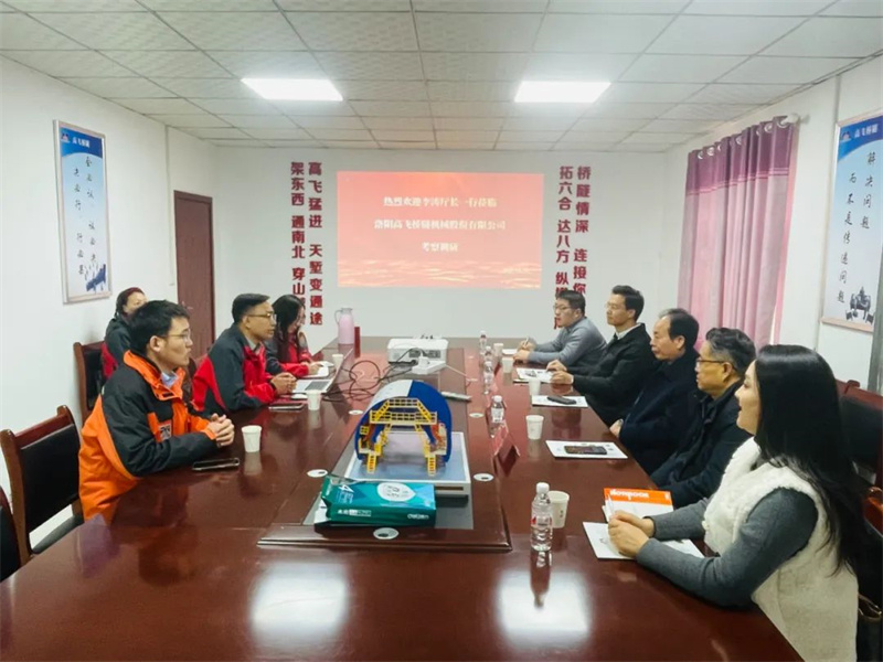 熱烈歡迎省政府參事、省工信廳原廳長李濤蒞臨高飛股份走訪調研